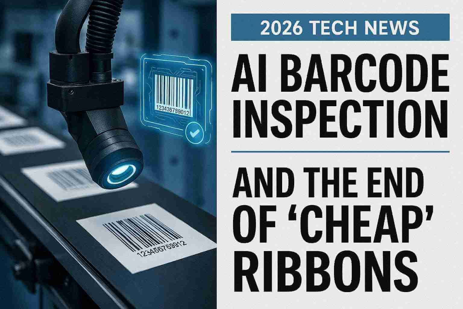 2026 Tech News: AI Barcode Inspection and the End of “Cheap” Ribbons