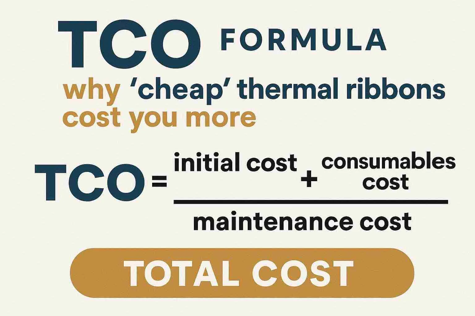 The TCO Formula: Why “Cheap” Thermal Ribbons Cost You More